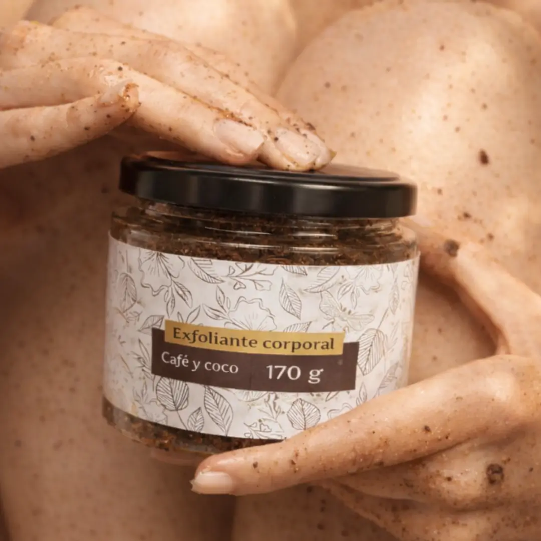 Exfoliante corporal de café y coco
