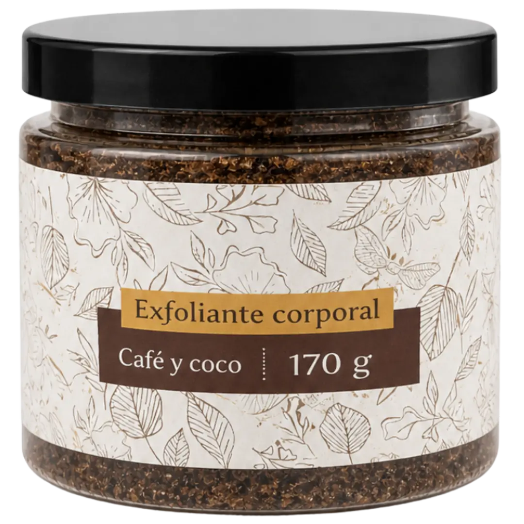 Exfoliante corporal de café y coco