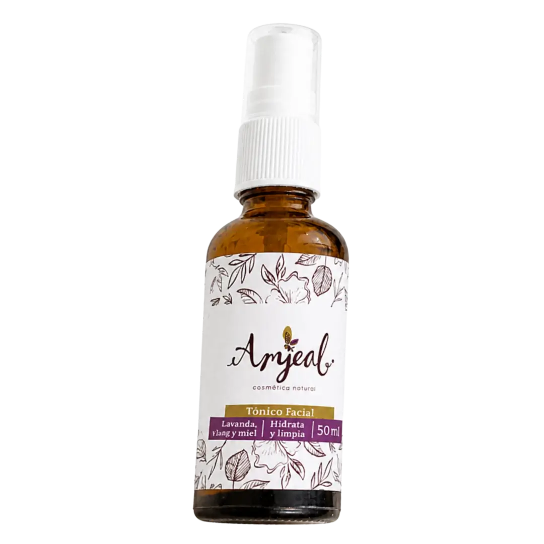 Tónico facial de rosas, lavanda y miel