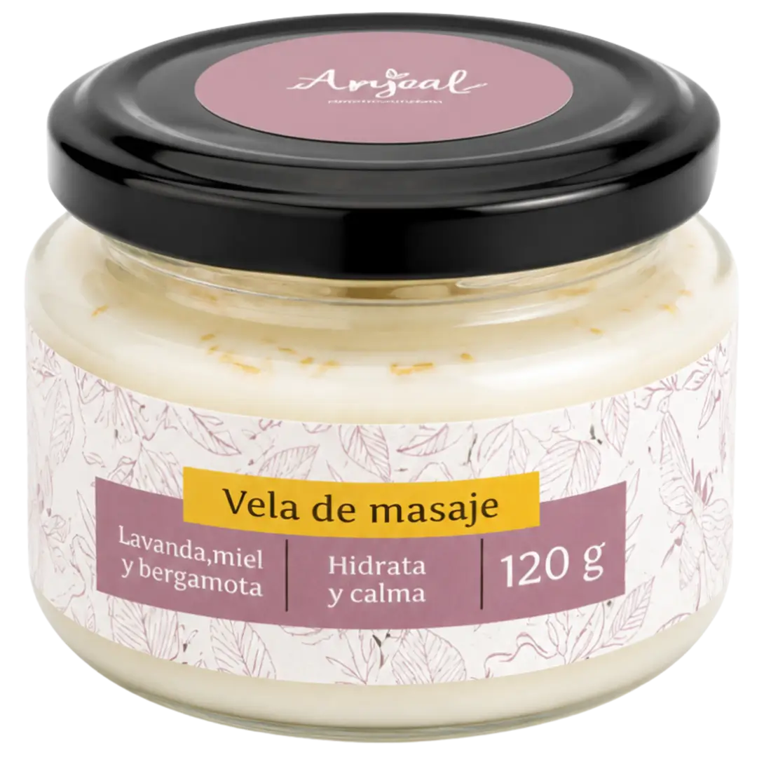 Vela para masaje de Lavanda